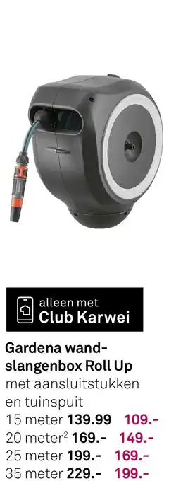 Karwei Gardena wandslangenbox Roll Up aanbieding