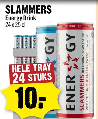 Dirck 3 Slammers energy drink aanbieding