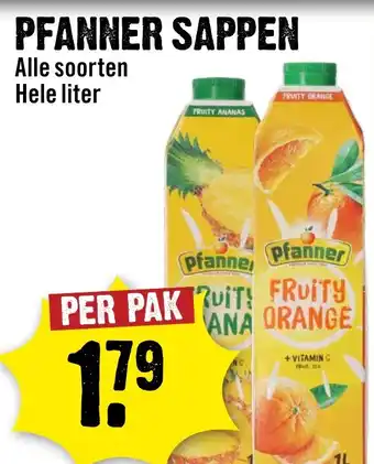 Dirck 3 Pfanner sappen aanbieding