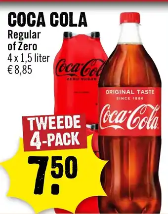 Dirck 3 Coca-Cola regular of zero aanbieding