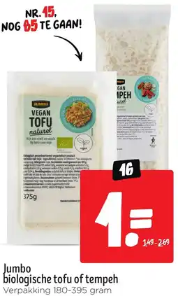 Jumbo Jumbo biologische tofu of tempeh aanbieding