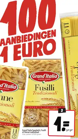 Jumbo Grand'Italia Spaghetti, Fusilli of Penne tradizionali aanbieding