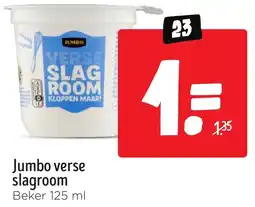 Jumbo Jumbo verse slagroom aanbieding