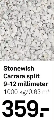 Karwei Stonewish Carrara split 9-12 millimeter aanbieding