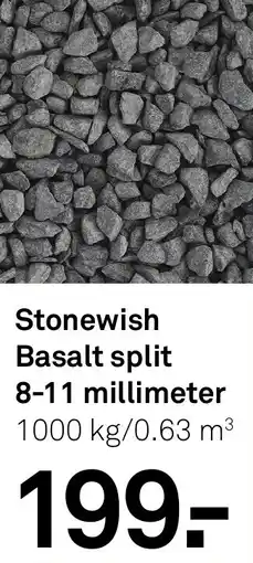 Karwei Stonewish Basalt split 8-11 millimeter aanbieding