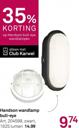 Karwei Handson wandlamp bull-eye aanbieding