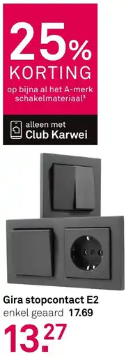 Karwei Gira stopcontact E2 aanbieding