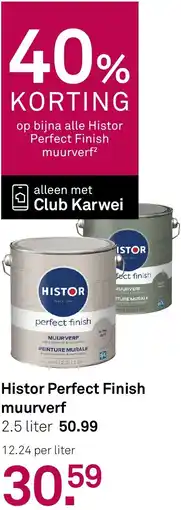 Karwei Histor Perfect Finish muurverf aanbieding