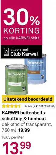 Karwei KARWEI buitenbeits schutting & tuinhout aanbieding