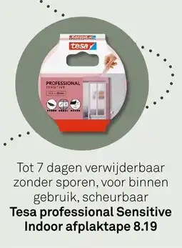 Karwei Tesa professional Sensitive Indoor afplaktape aanbieding