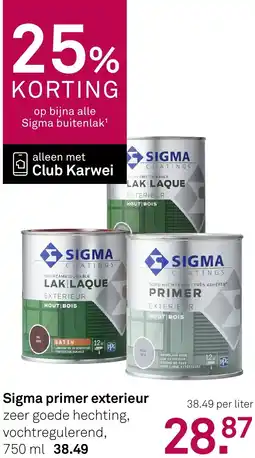 Karwei Sigma primer exterieur aanbieding