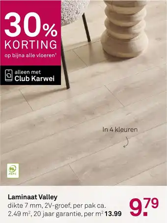 Karwei Laminaat Valley aanbieding