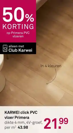 Karwei KARWEI click PVC vloer Primera aanbieding