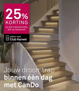 Karwei Op alle traprenovatie aanbieding