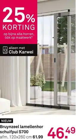 Karwei Bruynzeel lamellenhor schuifpui S700 aanbieding
