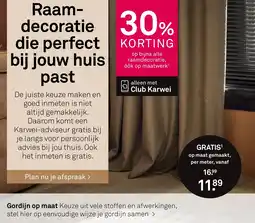Karwei Op bijna alle raamdecoratie aanbieding