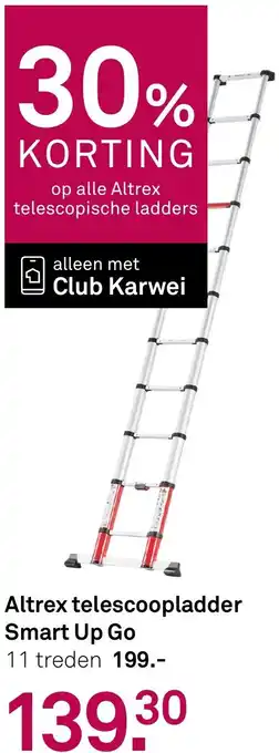 Karwei Altrex telescoopladder Smart Up Go aanbieding