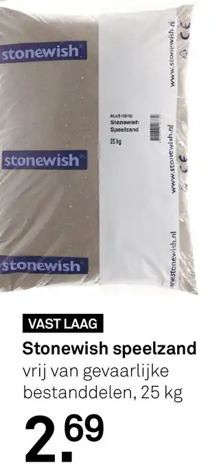Karwei Stonewish speelzand aanbieding