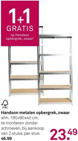 Karwei Handson metalen opbergrek, zwaar aanbieding