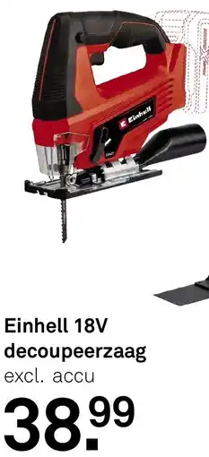 Karwei Einhell 18V decoupeerzaag aanbieding