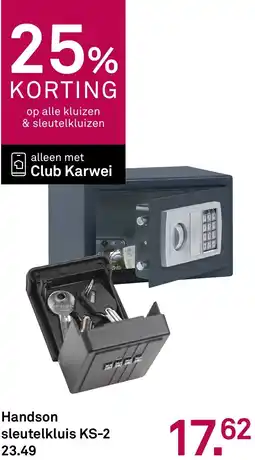 Karwei Handson sleutelkluis KS-2 aanbieding