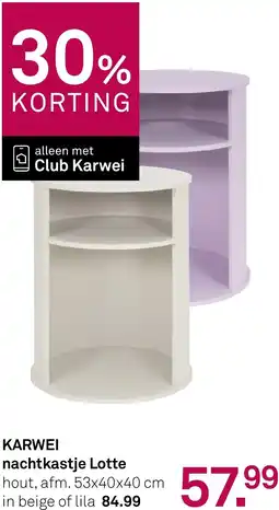 Karwei KARWEI nachtkastje Lotte aanbieding