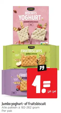 Jumbo Jumbo yoghurt of fruitsbiscuit aanbieding