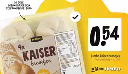 Jumbo Jumbo kaiser broodjes aanbieding