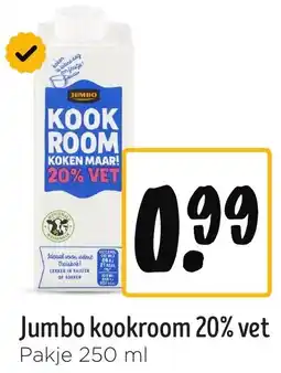 Jumbo Jumbo kookroom 20% vet aanbieding