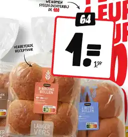 Jumbo Jumbo witte,bruine of volkoren bollen aanbieding