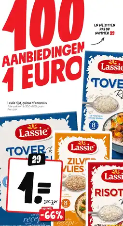 Jumbo Lassie rijst, quinoa of couscous aanbieding