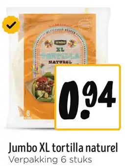 Jumbo Jumbo XL tortilla naturel aanbieding