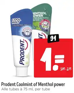 Jumbo Prodent Coolmint of Menthol power aanbieding