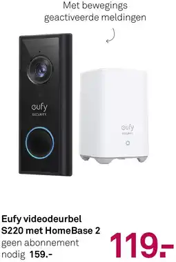 Karwei Eufy videodeurbel S220 met Home Base 2 aanbieding
