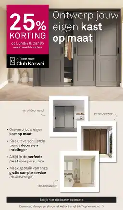 Karwei Lundia & Can Do maatwerkkasten aanbieding