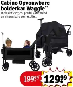 Kruidvat Cabino Opvouwbare bolderkar Waggie aanbieding