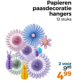 Trekpleister Papieren paasdecoratie hangers aanbieding