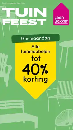 Leen Bakker Alle tuinmeubelen aanbieding