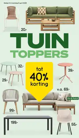 Leen Bakker Tuin toppers aanbieding
