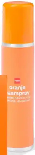 HEMA Oranje haarspray aanbieding