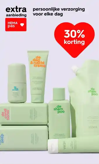 HEMA Persoonlijke verzorging voor elke dag aanbieding