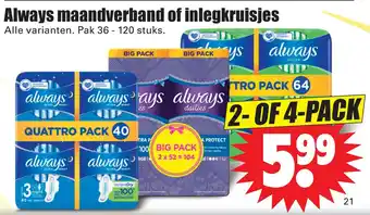 Dirk Always maandverband of inlegkruisies aanbieding