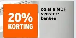 GAMMA op alle MDF venster- banken aanbieding