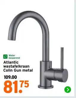 GAMMA Atlantic wastafelkraan Colin Gun metal aanbieding