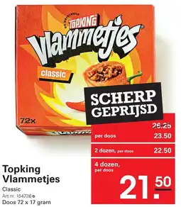 Sligro Topking Vlammetjes aanbieding