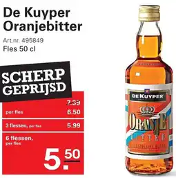 Sligro De Kuyper Oranjebitter aanbieding