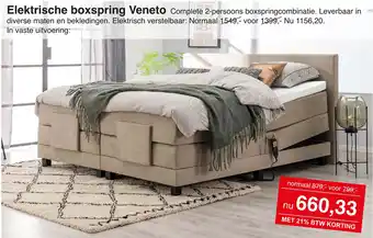 Woonsquare Elektrische boxspring Veneta aanbieding