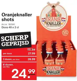 Sligro Oranjeknaller shots aanbieding