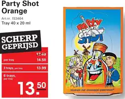 Sligro Party Shot Orange aanbieding