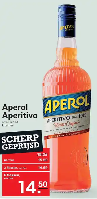 Sligro Aperol Aperitivo aanbieding